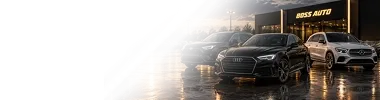 Vozy před autosalonem Boss Auto